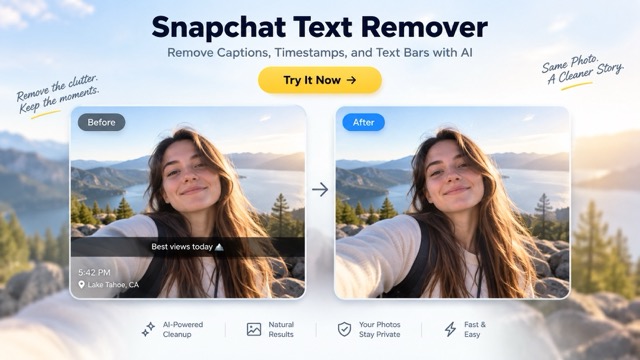 Snapchat Text Remover