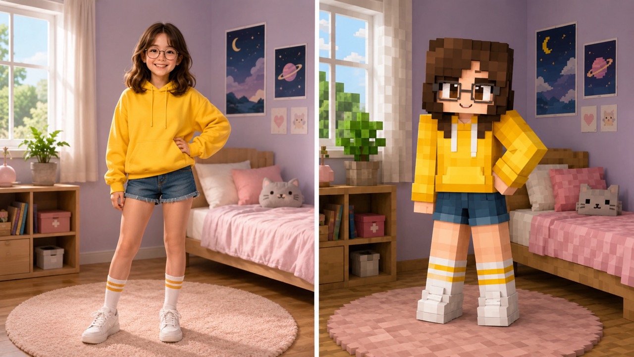 Image to Minecraft Skin: Make a Blocky Skin from Any Picture