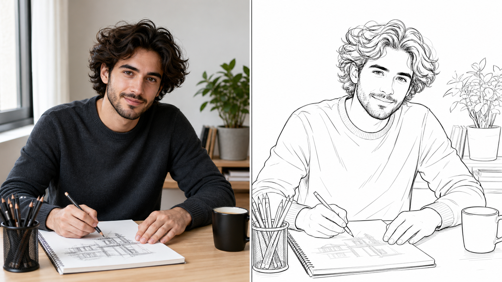 Photo to Line Art for Clean Line Drawings