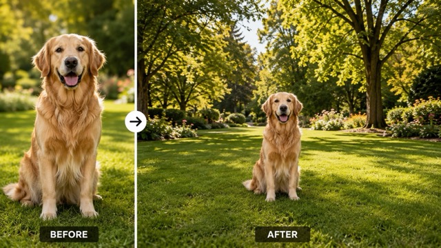 Natural Background Extension