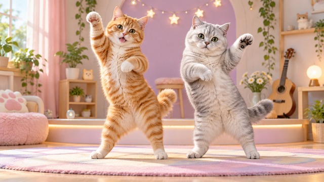 Playful Pet Choreography And Simple Scenes