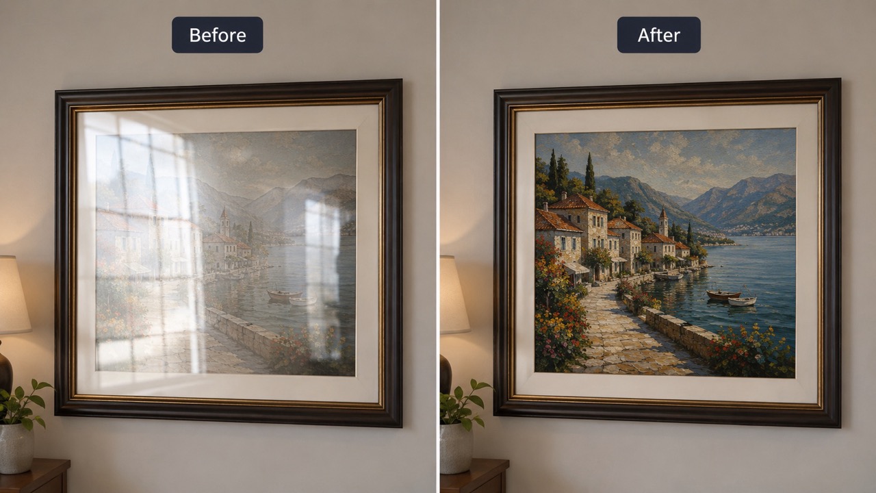 Clean Reflections on Glass, Windows, and Glossy Surfaces