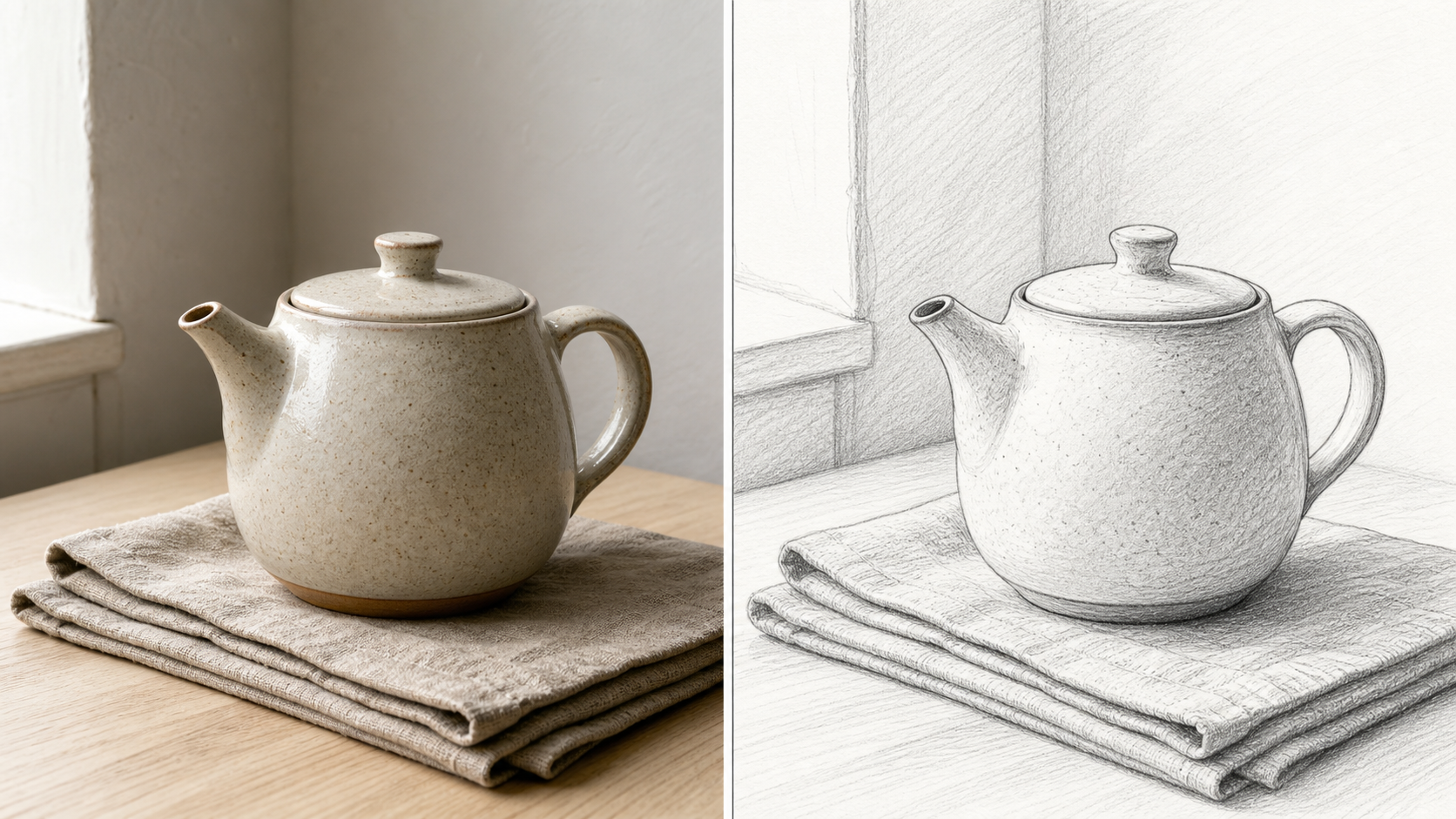 Photo to Sketch for Clean Line Detail