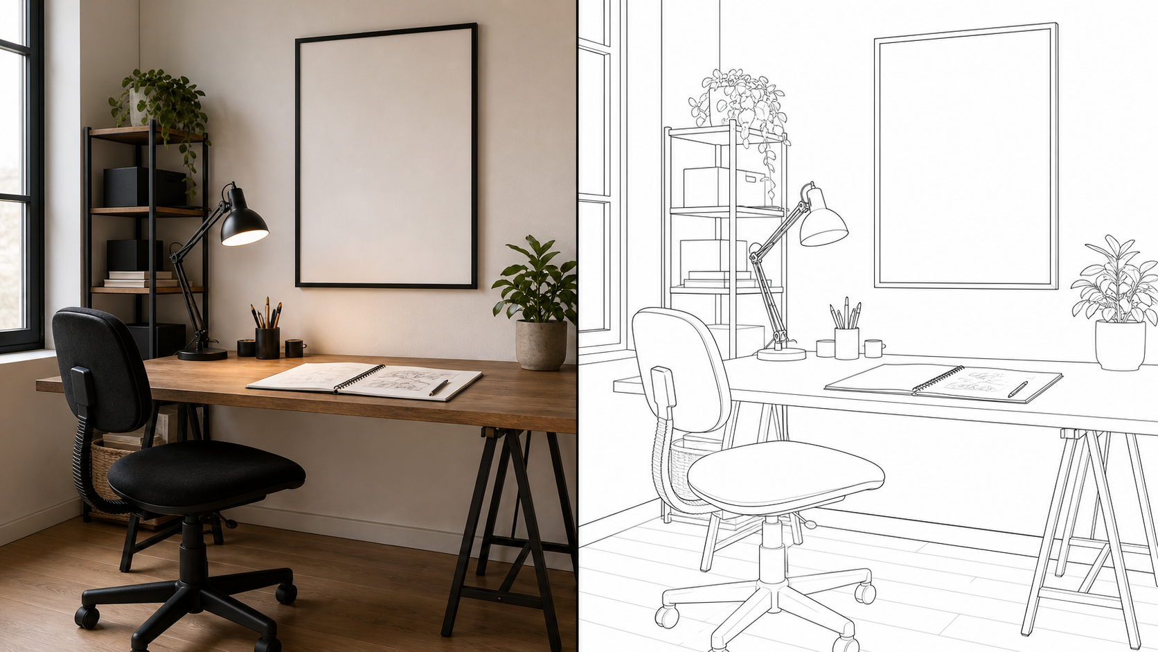 Photo to Line Art for Creative Drafts