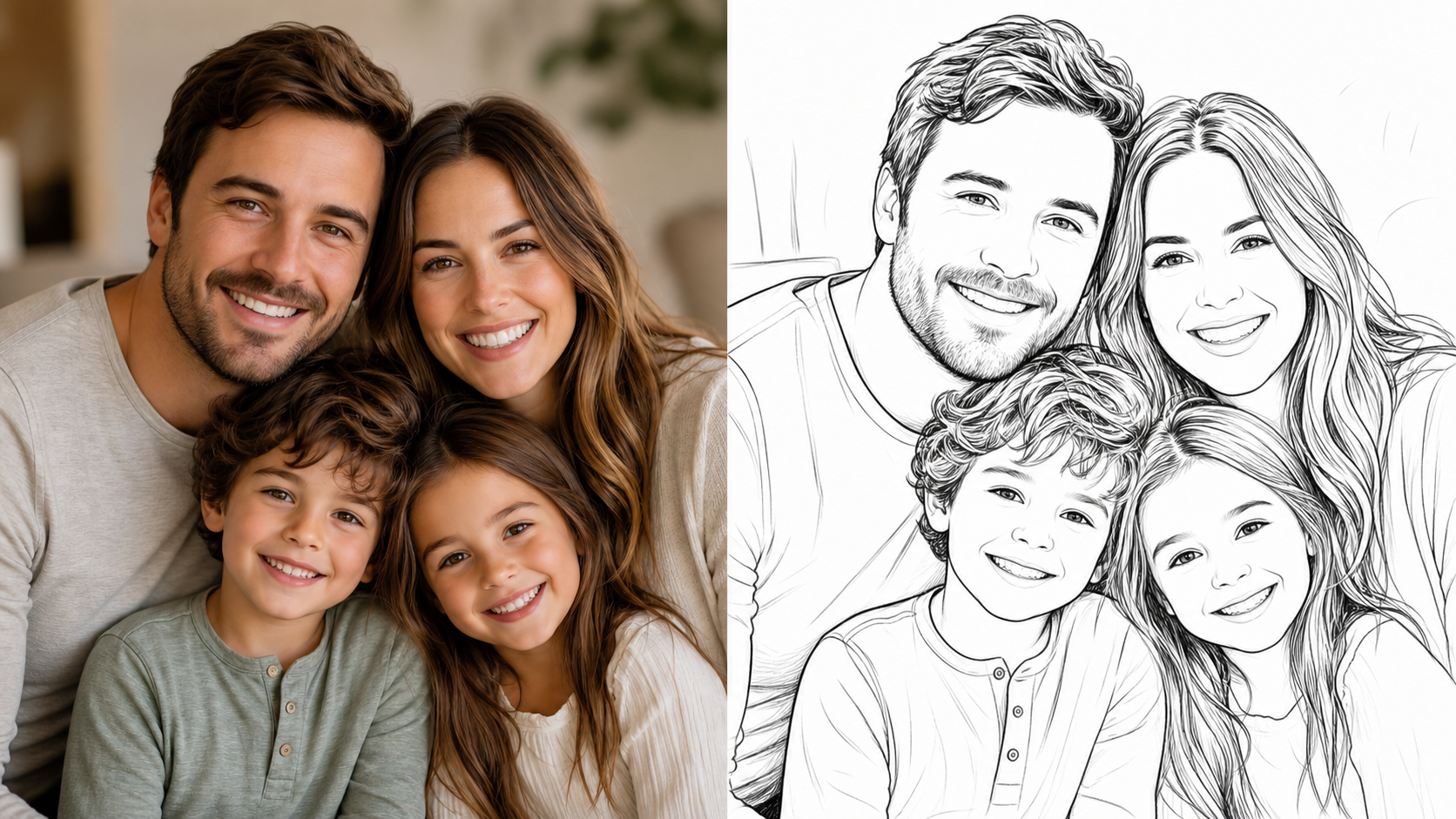 Photo to Line Art for Portraits