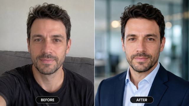 Create Professional LinkedIn Photos from Casual Selfies Fast
