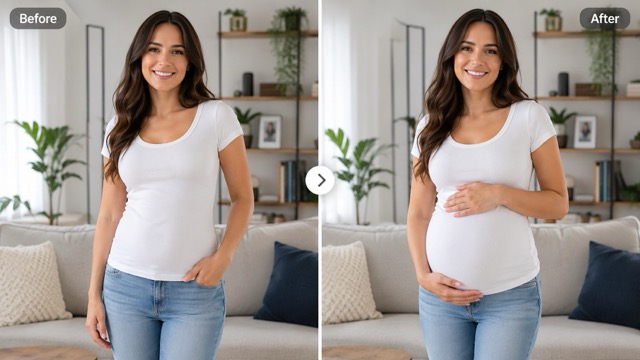 AI Pregnant Filter: See Yourself with a Realistic Baby Bump