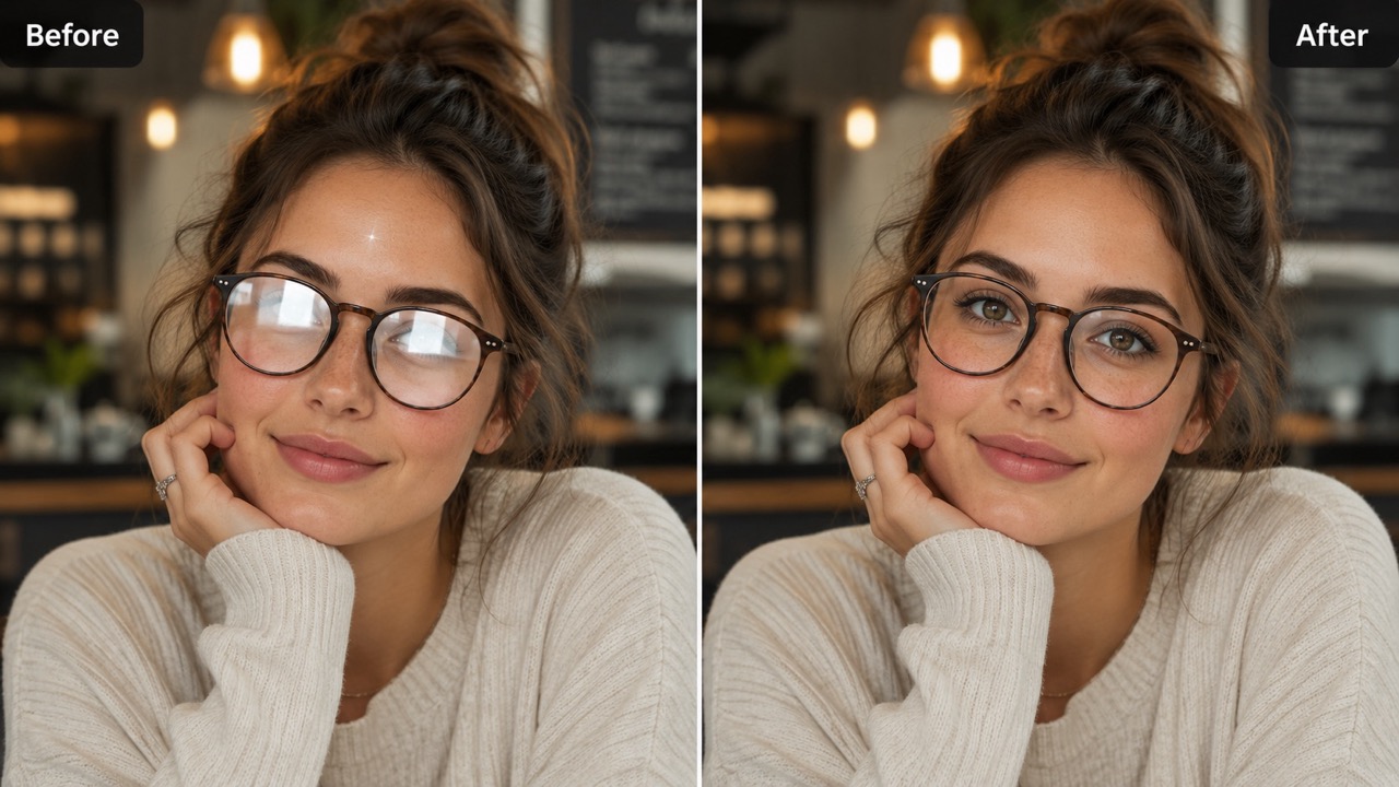 Remove Glare From Photo Online with AI