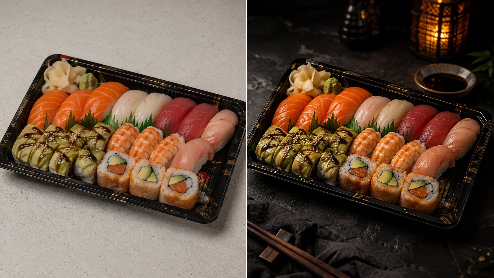Change Photography Mood While Keeping Food Consistent