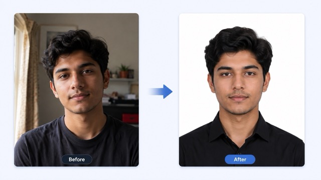 Crop, Resize, and Center the Face for Common Document Photo Needs