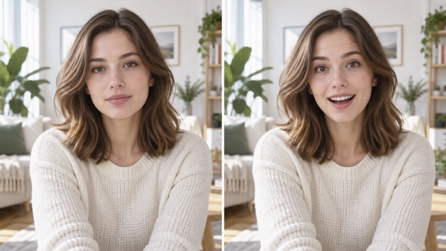 Turn Neutral Portraits into Natural Smiles