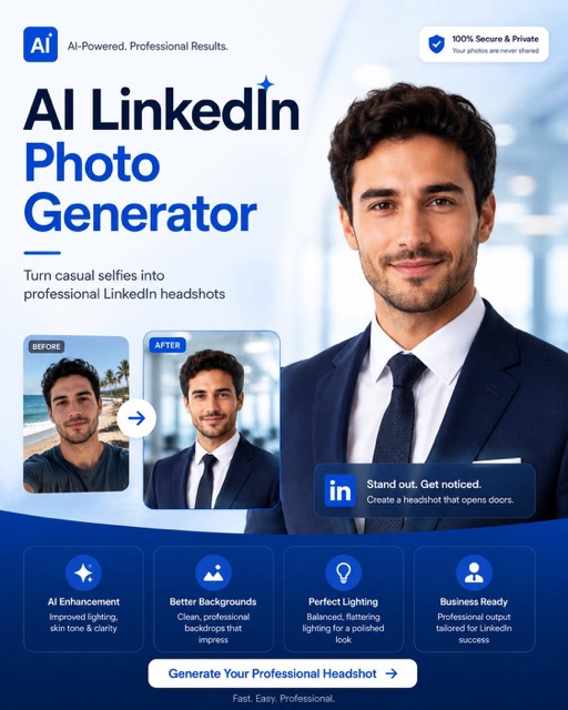 AI LinkedIn Photo Generator