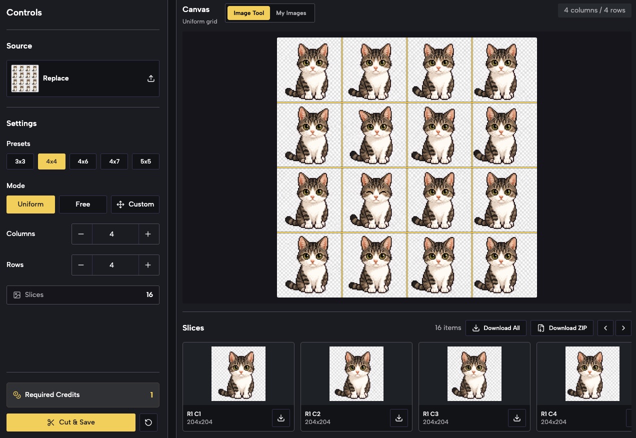 Export Every Section Without Re-Cropping by Hand