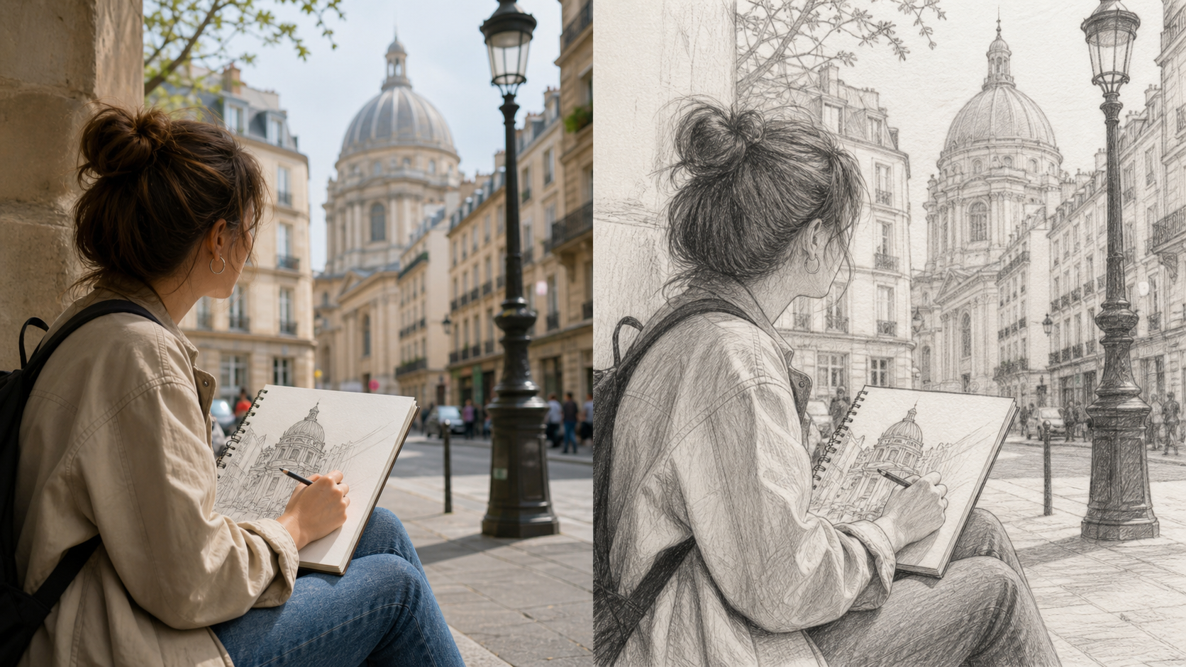 Photo to Sketch for Creative Drafts