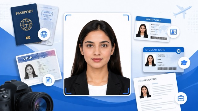 Download-Ready Photos for Online Forms, Printing, Travel, School, and Work Use