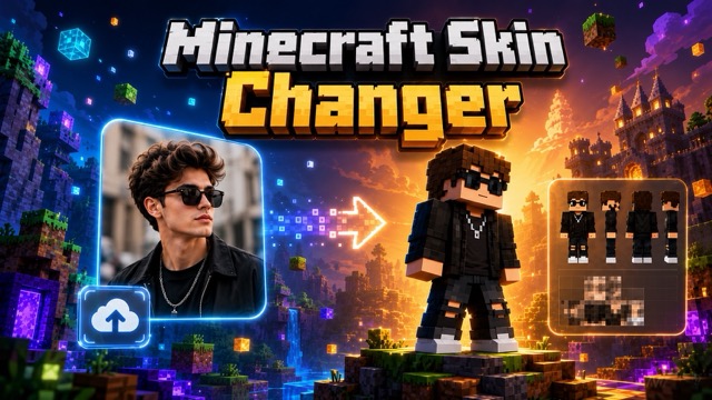 Minecraft Skin Changer: Turn Any Photo into Block-Style Character Art