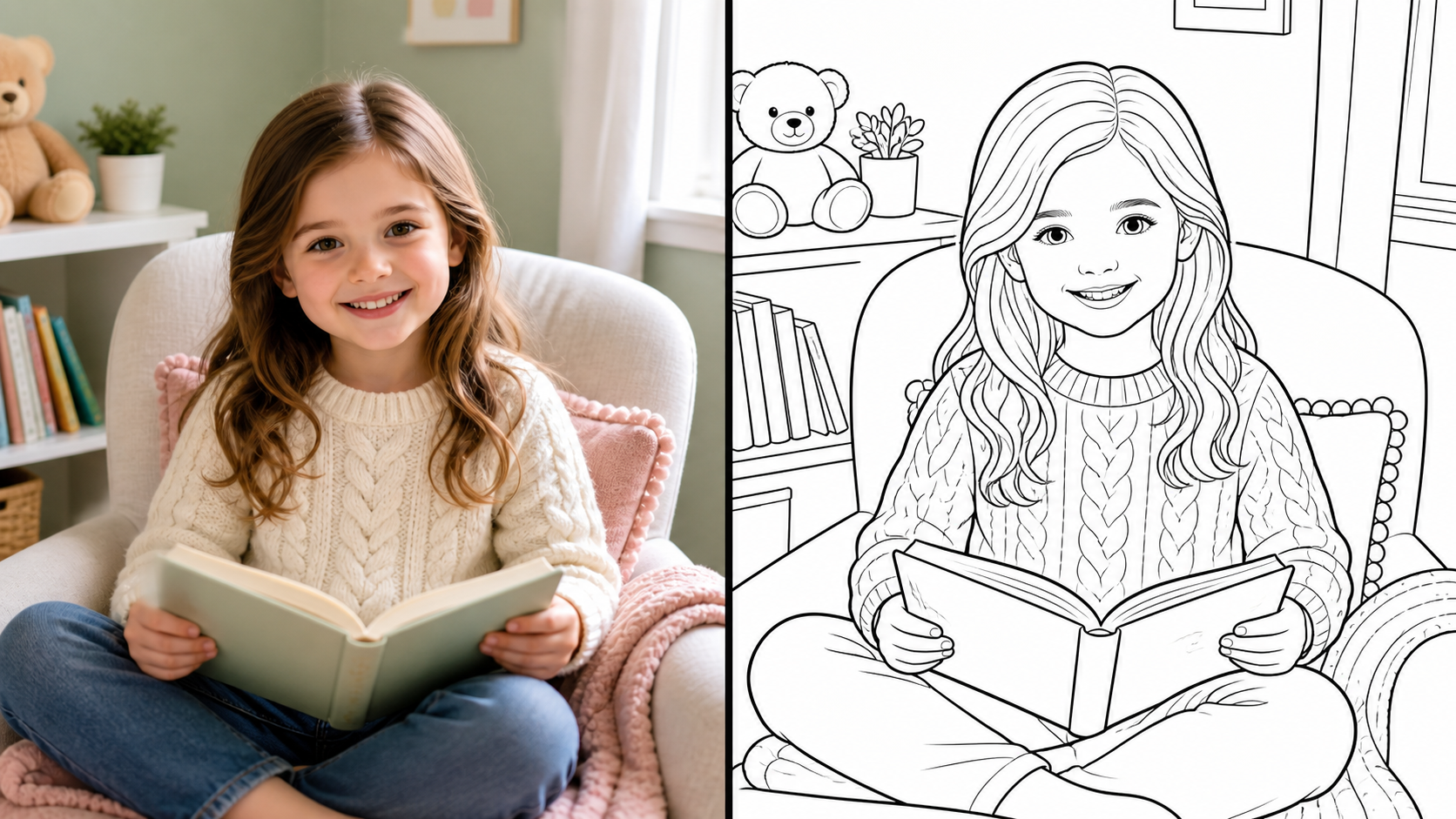 Turn Portraits Into Personal Coloring Pages