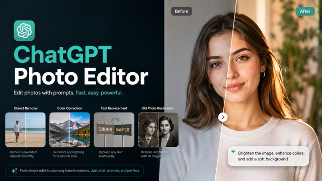 ChatGPT Photo Editor: 10 Easy Ways to Edit Photos Online